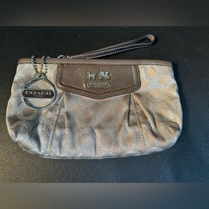 Coach Wristlet With Charm EUC
